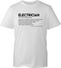 Unisexs Electrician T Shirt Funny Sparky Graphic Tee Definition Joke Gift Top