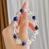 Autumn And Winter Atmosphere Natural Lapis Lazuli White Crystal Bracelet Bracelet