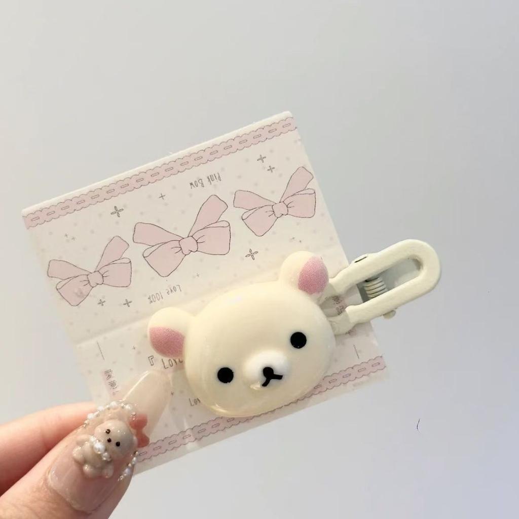 Süßes Bären-Haarnadel-Set, Preppy Kopfschmuck Kunststoff-Haaraccessoires,