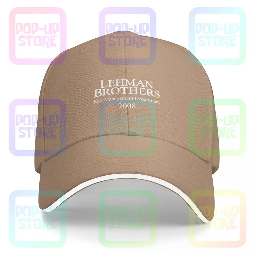 LehUnisex Brothers Risk UnisexageUnisext DepartUnisext Sandwich Cap Baseball Cap Trucker Hat New Outdoor Hot Selling