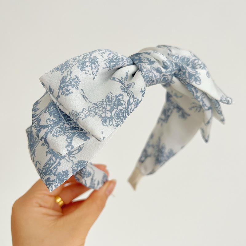 Bohemian Bohemian Flower Silk Satin  Big Knot Hairbands Headbands Ornament Accessories Hair Accessories