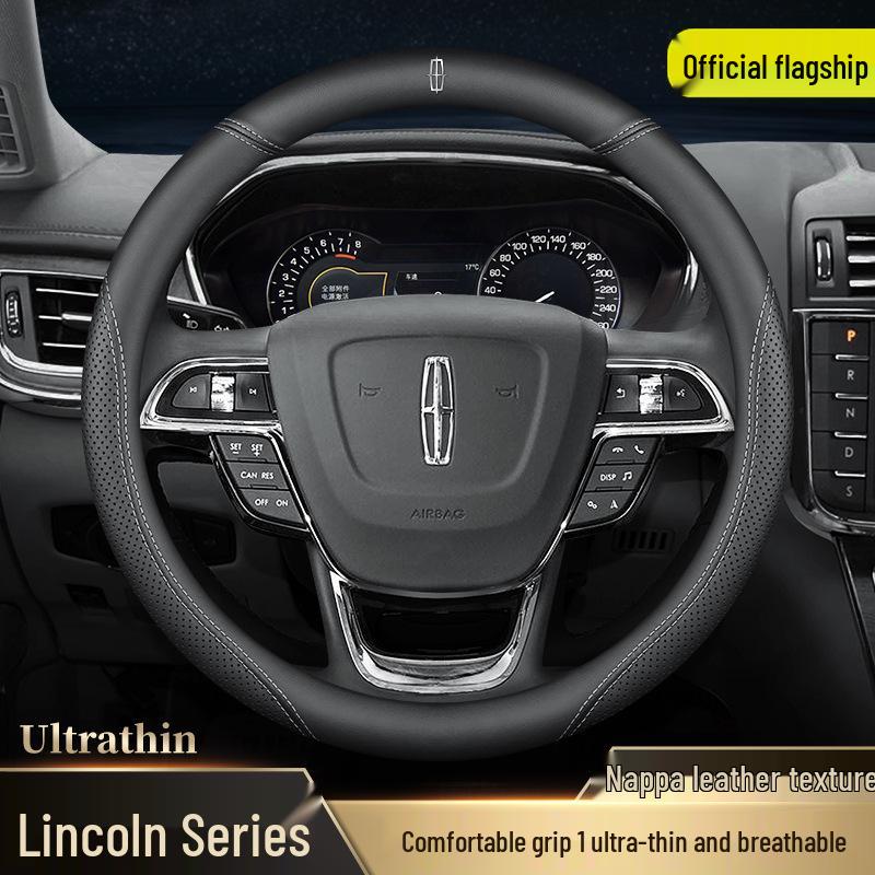 Steering Wheel Cover for Lincoln Corsair, Navigator, Aviator, MKZ, Z, Continental