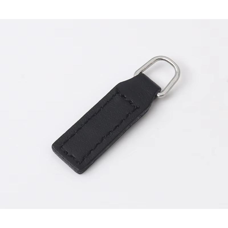 5Pcs Fashionable Zipper Pullers Solid Color PU Detachable Zipper Pullers Bag Clothing Zipper Puller