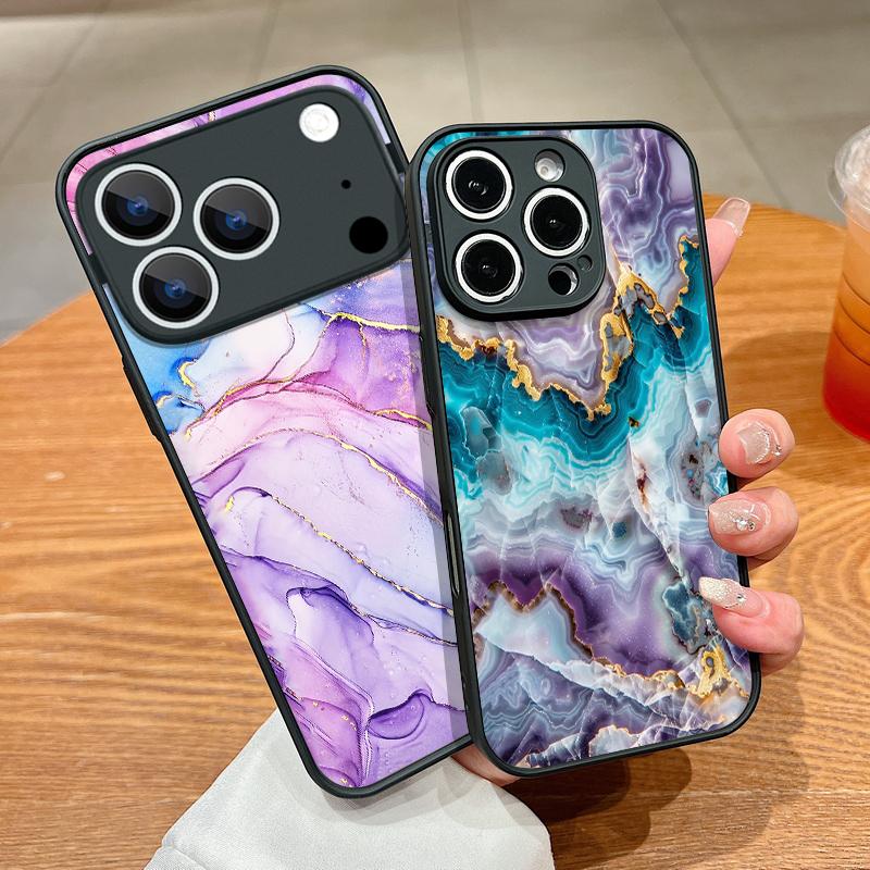 Sandstone Marble Pattern Phone Case For iPhone 17 Pro Max Case iPhone 16 Pro Max 15 14 13 16E 17E Magnetic For Magsafe Hybrid Matte Cover