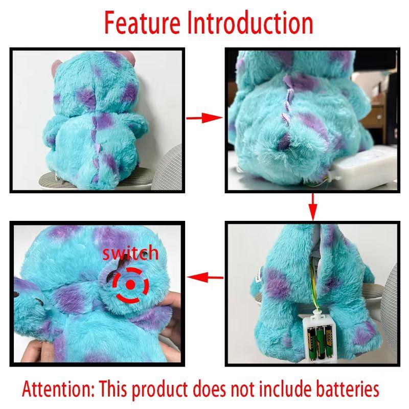 New Anime Blue Breathing Glowing Dolls Soft Lighting Plush Toy Cute And Fun Night Light Soothing Sleep Companion Toys Gifts