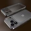 Luxury Plating Color PC Transparent Phone Case For iPhone 17 16 15 14 13 Pro Max Air Lens Protection Matte BackPlate Hard Cover
