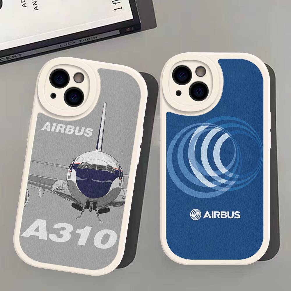 A-Airbus Logo Phone Case For IPhone 16 15 14 13 12 11 Pro Max Plus Shockproof Leather Cover