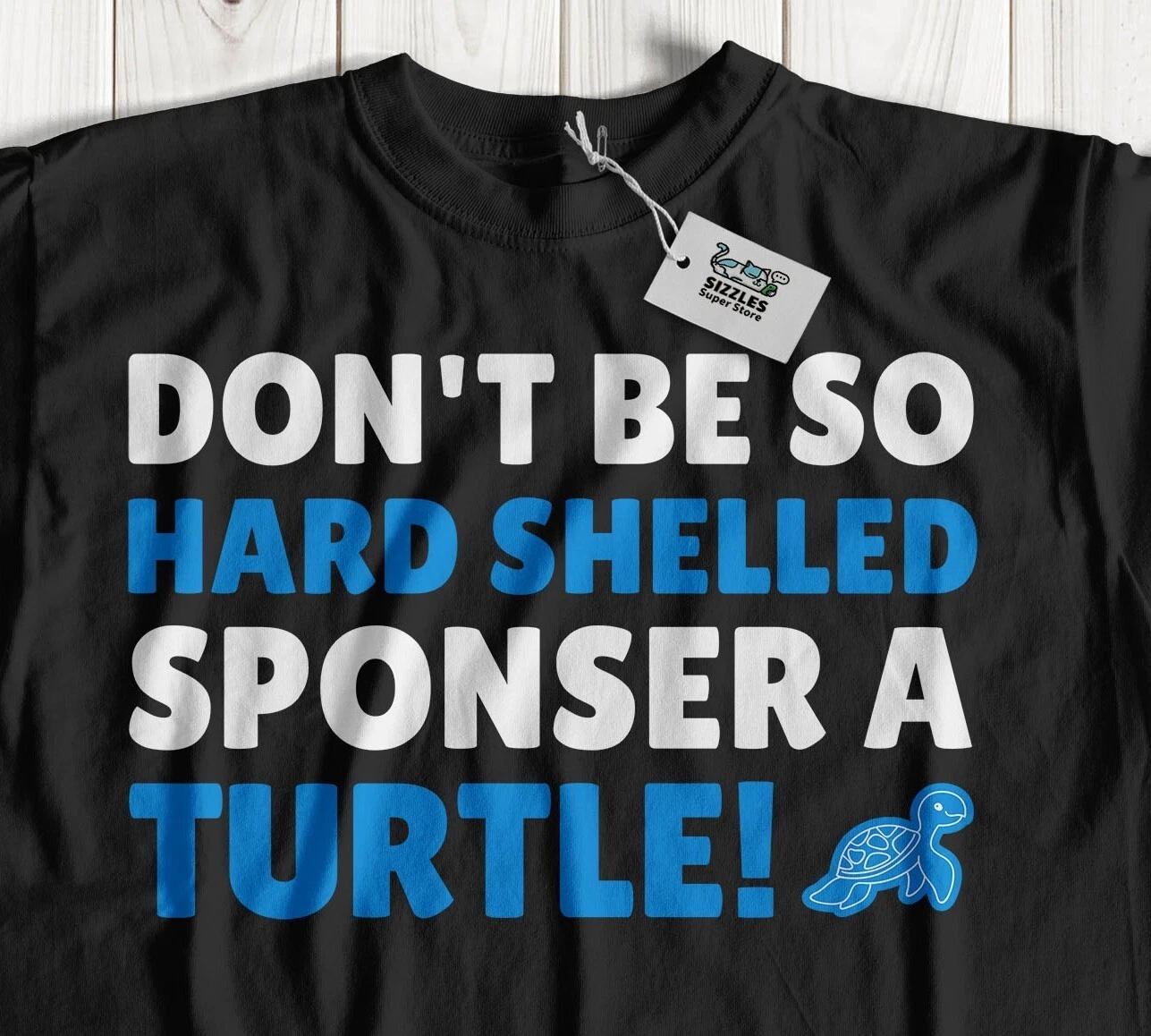 Sponsor A Turtle! Unisex Funny Sloth T-Shirt Turtle Conservation Awareness Gifts 4XL