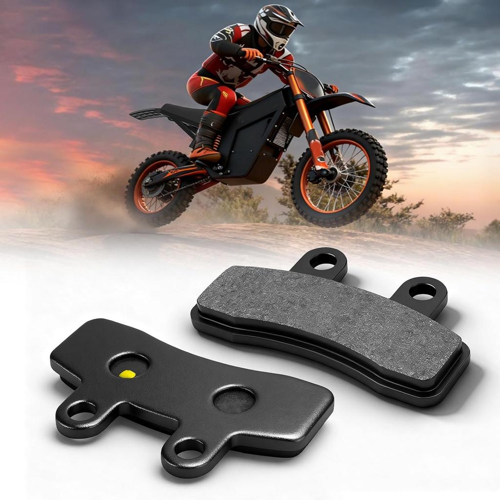 JERBOR 1 Pair of Brake Pads for Tuttio Soleil01 Electric Drit Bike, Front Rear Disc Brake Pad Durable Low Noise Electric Dirt Bike Brake Pads for