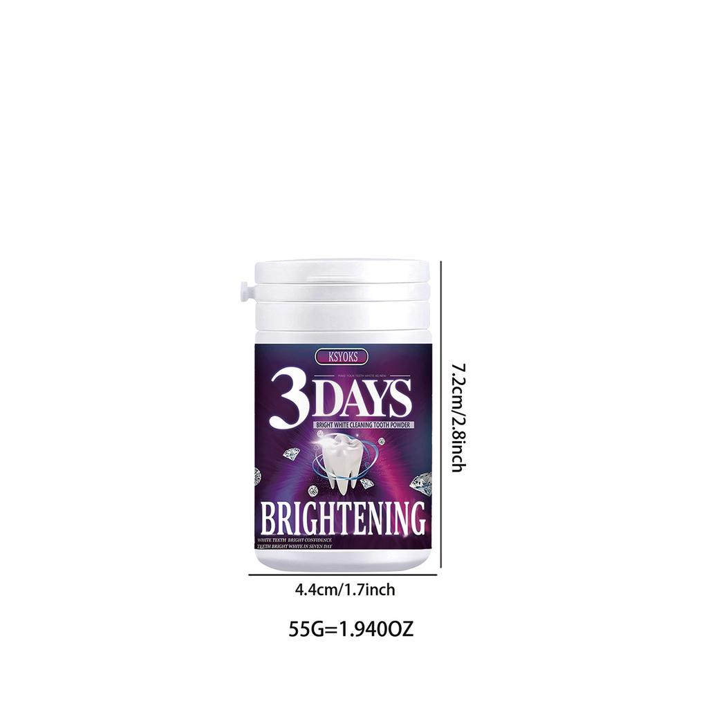Protecting the health status of teeth: Long term use of dental powder can improve the appearance of teeth and reduce pigmentation