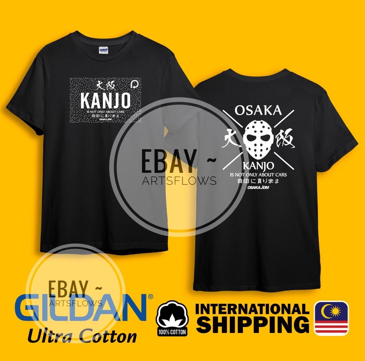 Osaka Kanjo Dot Night Warrior JDM Racing Wheels Drag Black Heavy Cotton T-shirt M