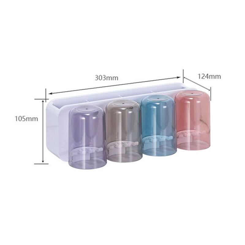 Upgrade Your Bathroom with This 1pc Toothpaste Squeezer and Storage Rack - Automatic Toothpaste Refills Made Easy!