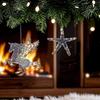 Decorative Tree Hanging Charms Faux Crystal Christmas Ornaments for Tree, Clear Snowflake/Starfish/Heart/Bird/Horse Decoration Decorations with