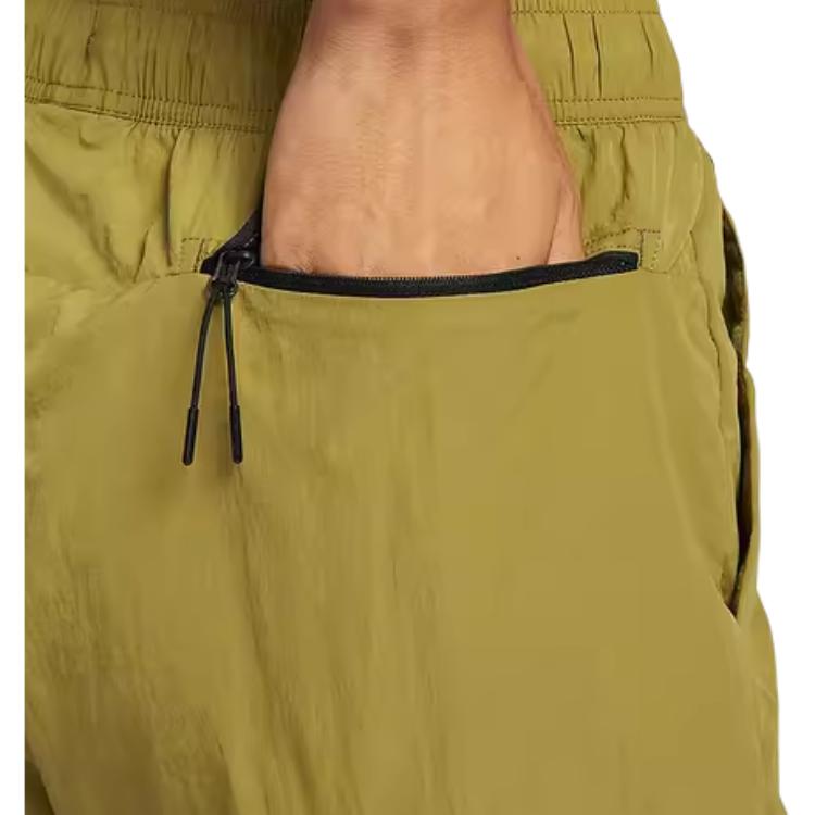 Nike Solid Color Casual Knit Joggers Men Bottoms Olive-Green FZ0758-307