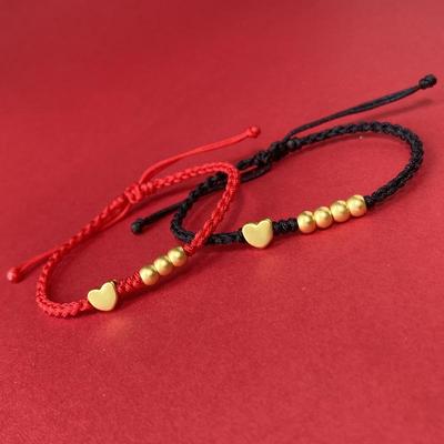 Eternal Gold-Plated Copper Bracelet for Couples: Men's & Women's Qixi Festival Gift