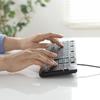 Sanwa Supply Silent Keyboard Keypad (Wired/Numeric Included) SKB-SL37BK