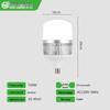 Super Bright LED Energy-Saving E27 Screw Base Round Silver Light Bulb for Home