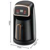 Turkish Coffee Pot & Tea Maker: High-Temp Resistant, Milk Heater, Visible Kettle, Euro-American Standard