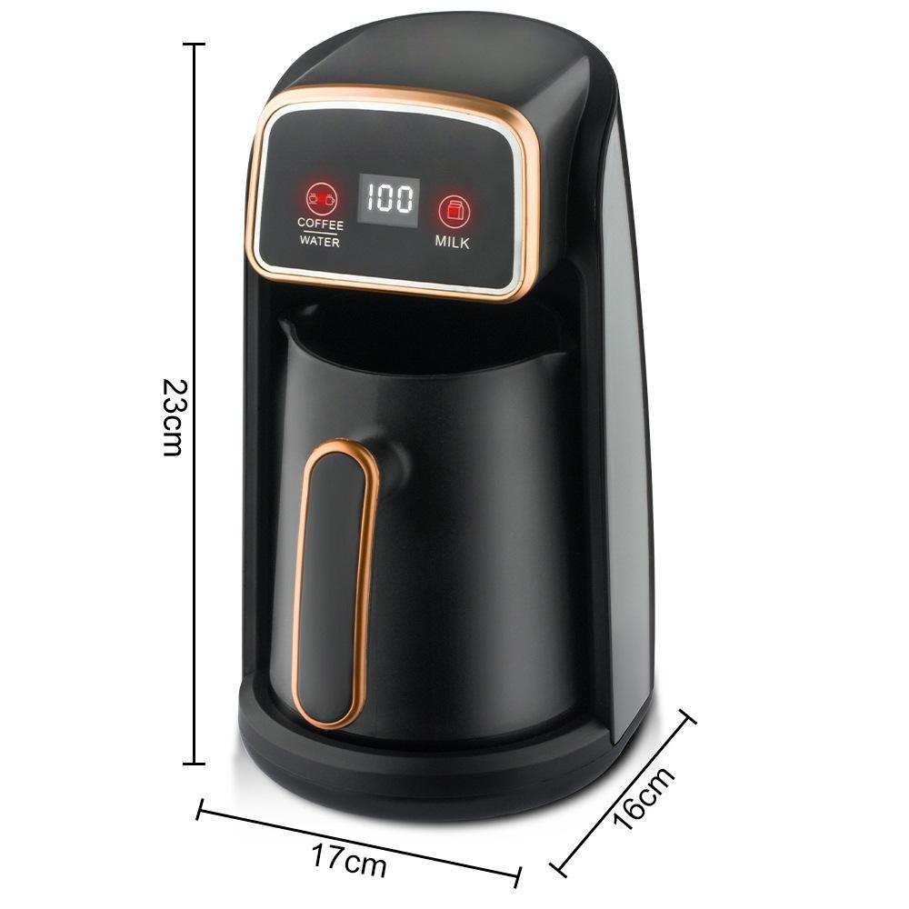 Turkish Coffee Pot & Tea Maker: High-Temp Resistant, Milk Heater, Visible Kettle, Euro-American Standard