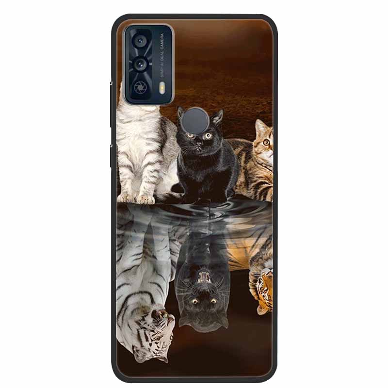 For TCL 20Y 20E Case Luxury Soft Silicone TPU Back Cover For TCL 20Y 20B Phone Cases TCL20Y 20 Y TCL20E Cute 6125F Funda Cartoon