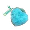 Rex Rabbit Fur Duck & Pear Keychain - Cute Plush Bag Pendant