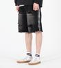 Beoteunseoul Sideline Vintage Damaged Wash Bermuda Pants (Black)