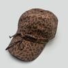 Spring And Summer Retro Leopard Print Bow Baseball Cap Women'S Sunshade Personality Niche Versatile Cap