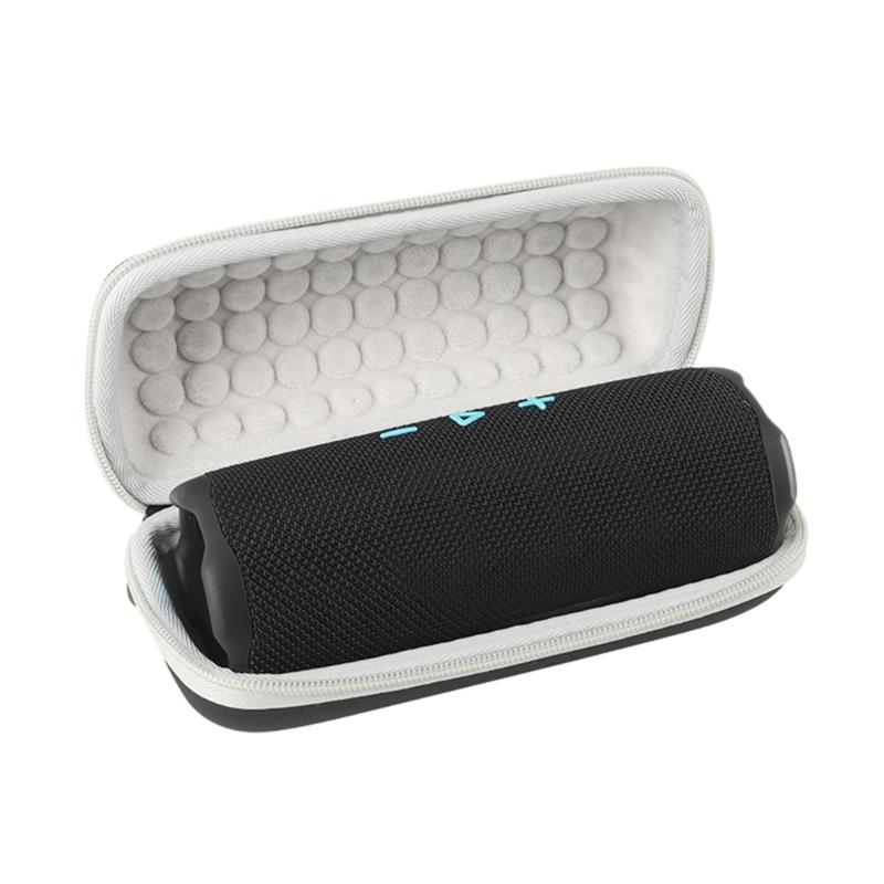 Hard Carry Case For Flip 7 Bluetooth-compatible Speaker Holder Shockproof Bag with Shoulder Strap Soft Flocking Interior