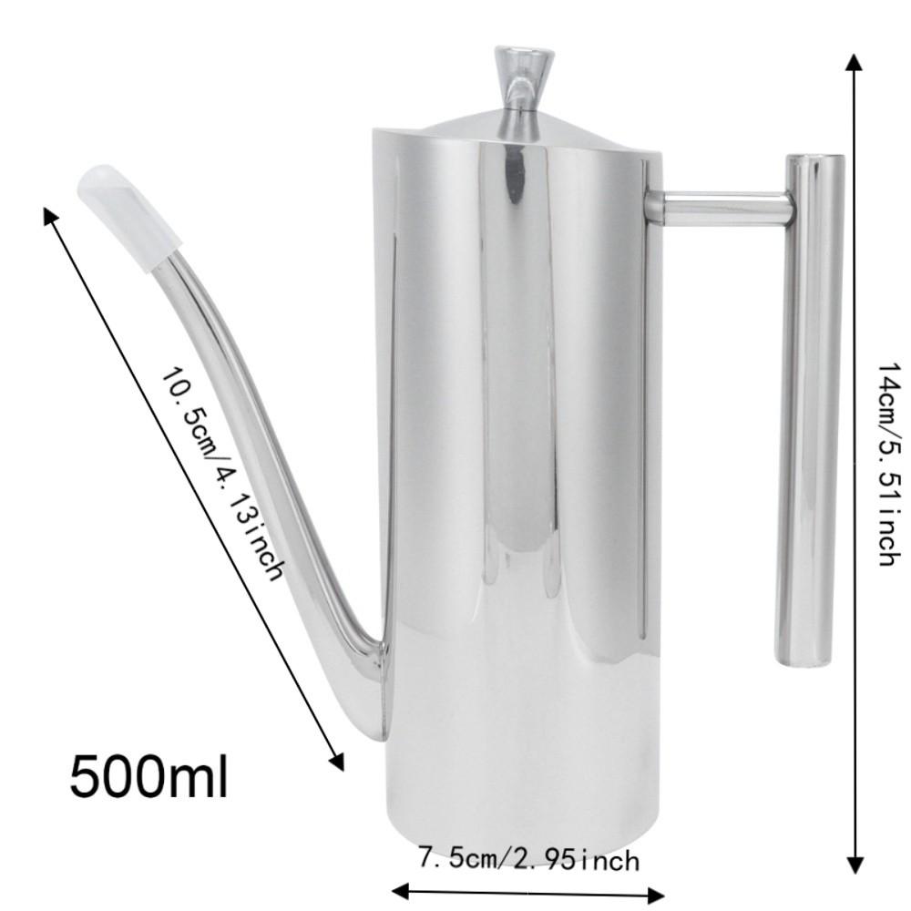 500ml/700ml Oil Control Kettle 304 Stainless Steel Olive Oil Bottle Condiment Storage