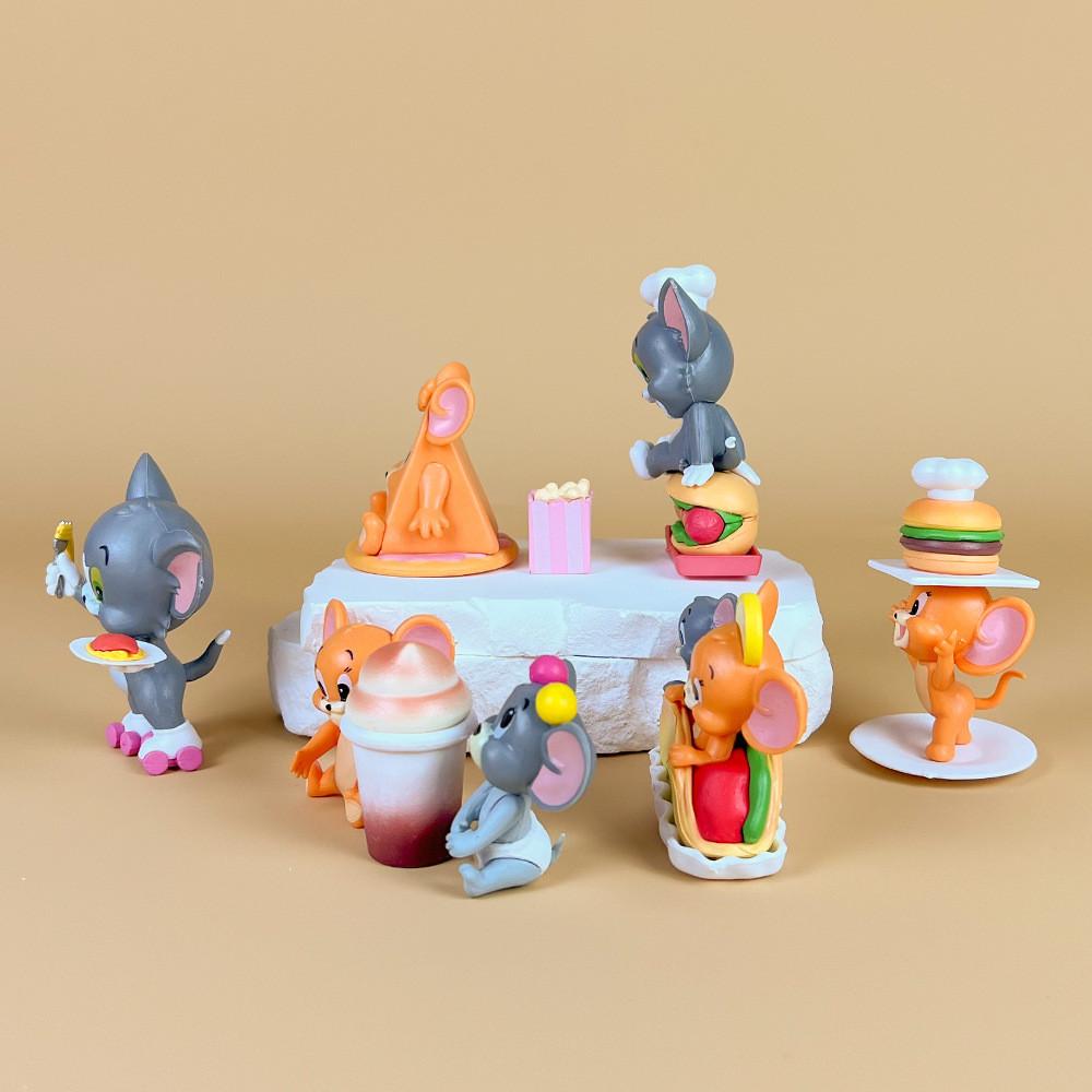 And Jerry Tom Cartoon Pvc Model With Hamburger Friesfor Design For Fans Anime