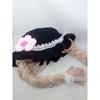 New hand knitted funny woolen hat long horn lace clown pullover hat