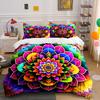 Colorful Mandala Three-Piece Set Decor Multiple Sizes Kid'S And Adults' Bedroom Exquisite 3Pc Bedding Set, Gift