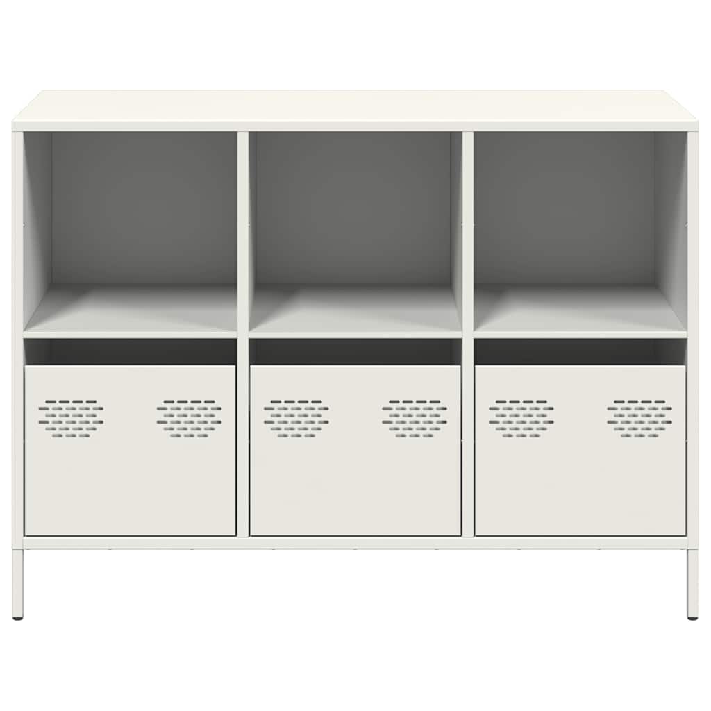 Sideboard White 101.5x39x73.5 Cm Cold Rolled Steel