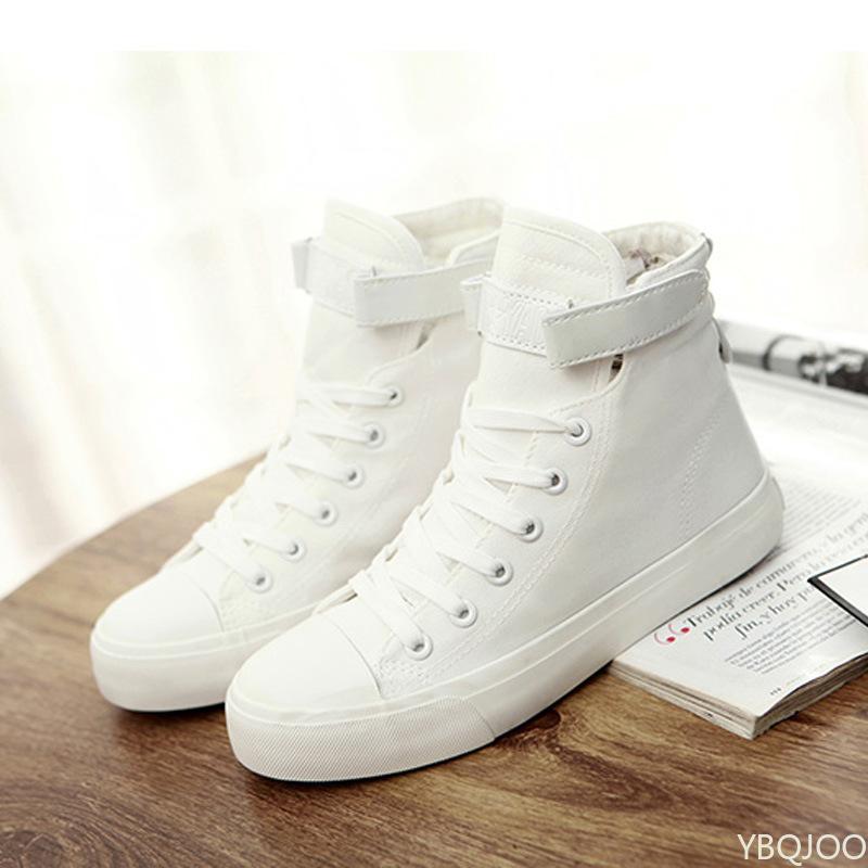 Fashion Outdoor Breathable Walking Fashionable Lightweight Sneakers Non-slip Flat Casual Shoes Men Shoes High Top Canvas Shoes