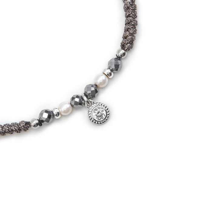 Bracelet - Luxenter - Nexa - 925 Sterling Silver - White Pearls - Adjustable