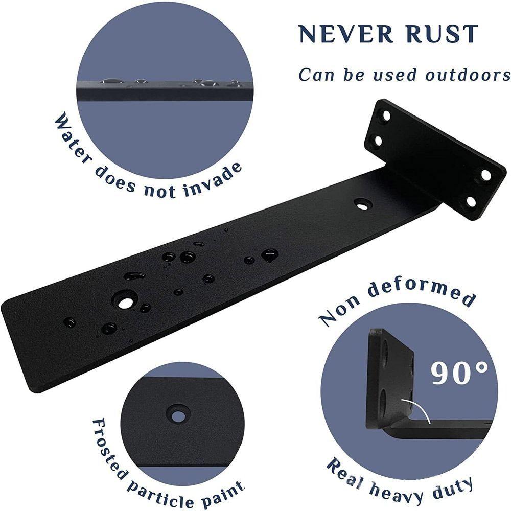 Thickened Floating Shelf Brackets Integrated Furniture Board Support Invisible L Bracke Home