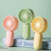 Colorful Portable Handheld Mini Fan Aaa Battery Power Supply Mute Air Cooling Cooler For Summer  Trip Travel Home Office