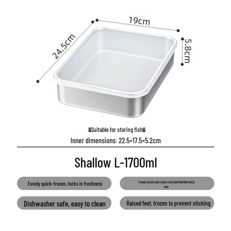 Chuchuang Jingpin 316 Stainless Steel Drainable Food Storage Container