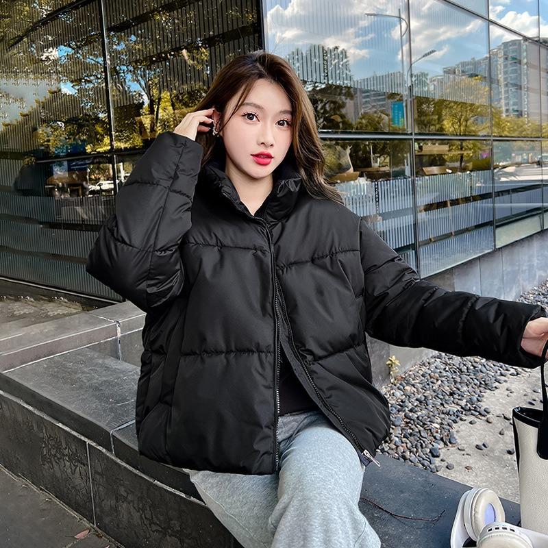Cotton clothes women's new short winter down cotton bread clothes loose small versatile light coat