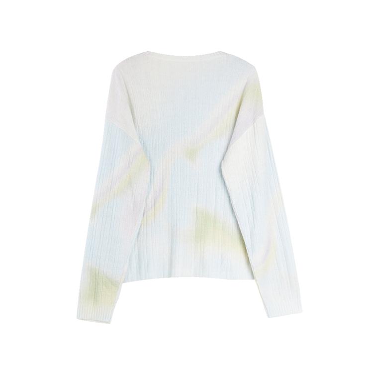 Elle Fashion Comfortable Casual Simple Tie-Dye Mohair Pullover Sweater Women sweater EZ52378