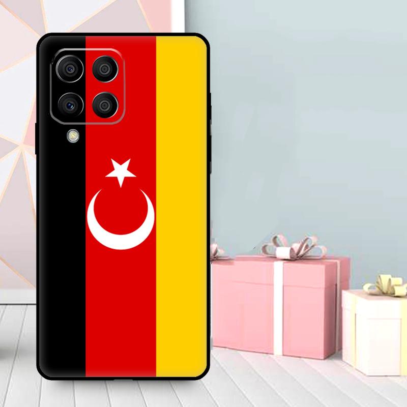 Republic of Turkey Realistic Flag Case For Samsung Galaxy M06 M11 M31 M14 M34 M54 M12 M32 M52 M15 M13 M16 M36 M56 M53 M35 M55