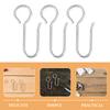 50Pcs Ceiling Decoration Curtain Hooks Easy Install Drapery Hooks for Shower Track Bathroom Accessories Heavy Duty Curtain