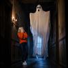 2 1 Meter Ghost Hanging Decoration Halloween Party Prop Indoor Outdoor Hanging Ghost Decoration for Haunted House and Event Setup