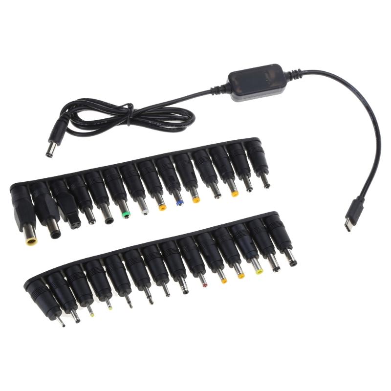 Direct Current Power Supply Adapters Wall PlugChargerPD5V-12V-20V To Direct Current Power Cord Type C for Laptops