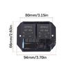 Radiator Fan Controller Switches Kit 12V 40A Adjustable Temperature Range 104-230°F, LED Display,Double Fan Relays