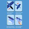Foam Bombs Dinosaur Airplane Launcher Toy Set Soft Foam Glider Plane with Catapult Mechanism Lightweight Outdoor Flying Toy for Kids Birthday Gifts