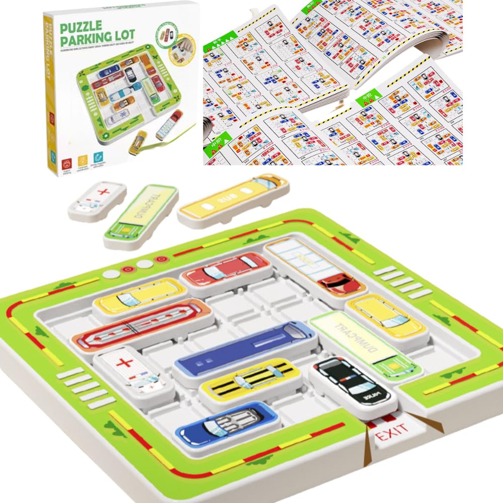 

Ms.0 Magnetic Car Puzzle, Escape Game, Slide Puzzle, Educational Toy, Magnetic Toy, Brain Training (750 Questions, 22 Cars) [Parallel Import]