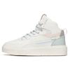 New Life Collection Anti Slip Wear Resistant High Top Skateboard Shoes Women's White Blue Green 922238011-2