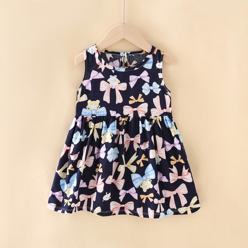 Mädchen Blumen Baumwolle Sommerkleid 2025 - Kleinkind & Baby Trageweste