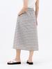 Jun By Jun K Check Midi Skirt_Brown